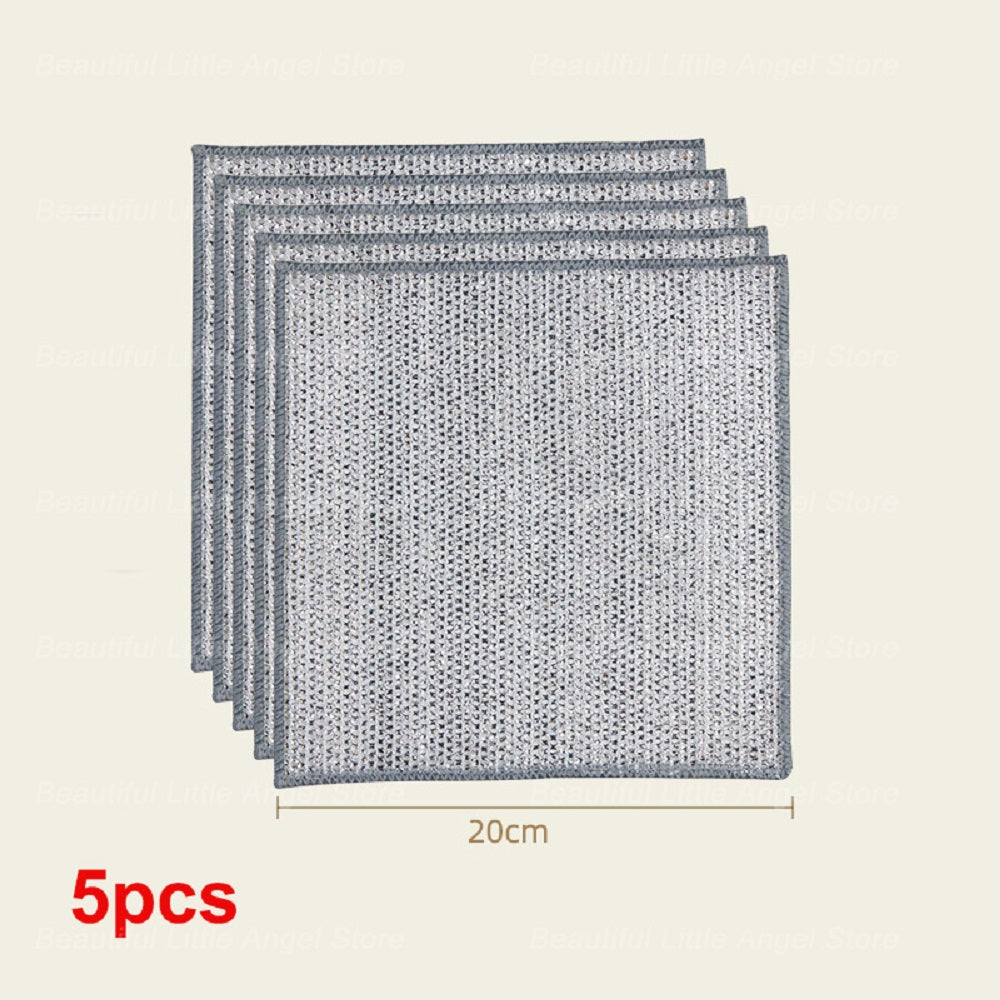 Double-layer Steel Wire Cloth Cleaning Cloths